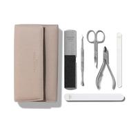 Margaret Dabbs Luxury Manicure & Pedicure Set, Vegan Friendly | Premium Professional Tools Including Super Shiner Buffer, Foot File and Crystal Nail File, Stainless Steel Quality