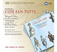 Wolfgang Amadeus Mozart Mozart: Così Fan Tutte (CD) Album