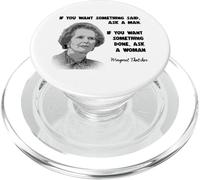 Margaret Thatcher feminist political Conservative Tory PopSockets PopGrip for MagSafe