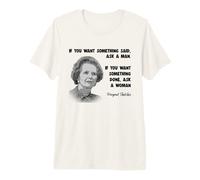 Margaret Thatcher Feminist Political Conservative Tory Premium T-Shirt
