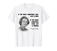 Margaret Thatcher Feminist Political Conservative Tory Value Graphic T-Shirt