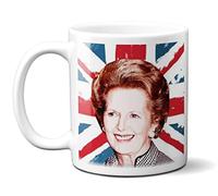 Margaret Thatcher ON Union Jack 11oz Ceramic Mug