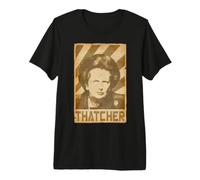 Margaret Thatcher Torn Propaganda Poster Premium T-Shirt