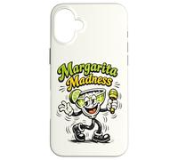 Margarita Madness Retro Cartoon Funny Tequila Drinking Case for iPhone 16 Plus