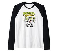 Margarita Madness Retro Cartoon Funny Tequila Drinking Raglan Baseball Tee