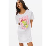 Margarita Printed White Night Shirt L