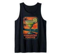Margaritas Forever Sunset Beach Theme Tank Top