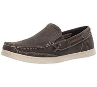 Margaritaville Men's Dock Chambray Slip On Canvas Boat Shoe, Black, 10 UK