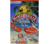 Margaritaville Singles To Go Strawberry Daiquiri Drink Mix 6 Sachet 18.4g