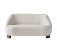 Margas LC3 2-Seater Sofa - Walnut Wood Legs Ivory