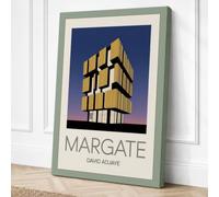 Margate Architecture Art Deco Canvas Wall Art Print 18x12 Inch