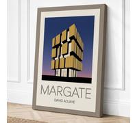 Margate Architecture Art Deco Canvas Wall Art Print 24x16 Inch