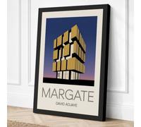 Margate Architecture Art Deco Canvas Wall Art Print 36x24 Inch