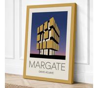 Margate Architecture Art Deco Canvas Wall Art Print 36x24 Inch
