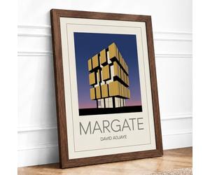 Margate Architecture Art Deco Framed Wall Art Print A2 Walnut