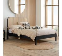 Margot Bed - Black Rattan - Sizes Available