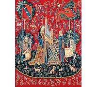 Margot de Paris Dame à la Licorne, “l’Ouïe” Printed Tapestry Canvas, Multi-Colour, 0.6