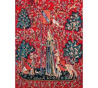 Margot de Paris Dame à la Licorne, “le Toucher” Printed Tapestry Canvas, Multi-Colour, 0.6