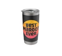 Margot Name Retro Sunset Graphic Best Margot Ever Stainless Steel Insulated Tumbler