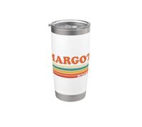 Margot Retro Personalized First Name Vintage Stripes Stainless Steel Insulated Tumbler