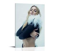 Margot RobbiePainting Art Poster Canvas Art Wall Decoration Home Bedroom Aesthetics Painter Living Deco Strong Wall Painting Room DecoratedFrame-style24x36inch(60x90cm)