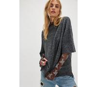 Margot SoftSpun Sweater Tee at Free People in Charcoal Heather, Size: Small - female