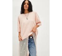 Margot SoftSpun Sweater Tee at Free People in Crystal Rose, Size: Small - female