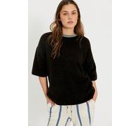 Margot SoftSpun Sweater Tee at Free People in Espresso Melange, Size: Large - female