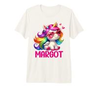 Margot Unicorn Name Personalized Design Premium T-Shirt