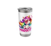 Margot Unicorn Name Personalized Design Stainless Steel Insulated Tumbler