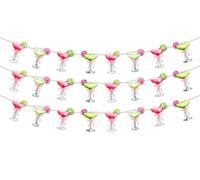 Margs and Matrimony Bachelorette Decorations Banner Margarita Bachelorette Party Decorations Pink Green Lemon Cocktail Banner Garland for Girl Mexican Fiesta Bridal Shower Wedding Engagement Supplies