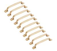 MARGUERASW 10 x Gold Cabinet Handles 192 mm - Kitchen Cabinet Door Handles
