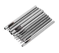 Marhynchus 10pcs Leather Punch Set High Carbon Steel Drilling Punching Tools Belt Hole Punch Kit with Sturdy Chisel Head for Leather Craft