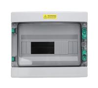 Marhynchus 12 Circuit Electrical Junction Box ABS IP66 Rain Proof Distribution Box with Transparent Cover for Indoor Outdoor Use Power Station Workshop Hotel