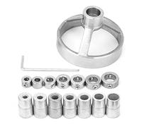 Marhynchus 16 Pcs Vertical Drilling Fixture Woodworking Hole Puncher for Wood Working with Steel Forging Design (Set of 16 Pieces)