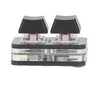 Marhynchus 2 Keys Red Switch Keyboard, Hot Swap Game Keyboards, Mini USB Keyboard Mechanical Keypad with Cheery Mx Red and Silver Switches (Black)