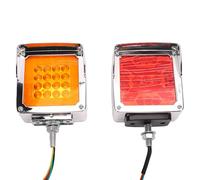 Marhynchus 2 Pack Square LED Trailer Light, Stop Turn Tail Signal for | ABS and Aluminum Alloy Housing, for Outdoor Use, Universal Fit for Snowmobile Heavy Duty Truck, Easy Installation