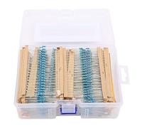 Marhynchus 2600Pcs 1/4w Metal Film Resistor Kit, 130 Values for Electronic Projects and Experiments