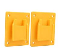Marhynchus 2PCS Tool Holders and Battery Holder M18 18V 20V Power Tools Machine Stand, ABS PC Fixed Base Organizer Fits Drill, Saw, Workshop Garage (Yellow)