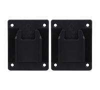 Marhynchus 2PCS Tool Holders and Battery Holder M18 18V 20V Power Tools Machine Stand, ABS PC Fixed Base Organizer Fits Drill, Saw, Workshop Garage (Black)