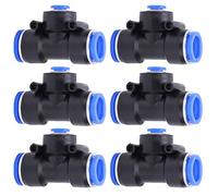 Marhynchus 3-Way Pneumatic Push-in Quick Connector, T-Type 25 Pack | Variable Diameter PEG16-8-16 Tubing Joint, One-Key Release Button, Polyurethane Air Hose Fitting