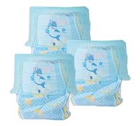 Marhynchus 3Pcs Breathable Washable Reusable Baby Diaper Training Pants Baby Swim Diapers for Swimming Lessons Pools and Beaches (L 9-14kg)