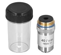 Marhynchus 40X High Magnification Achromatic Microscope Objective 40X Magnification Lens High Power Lens with Spring Protection Interface for Biological Microscopes Study