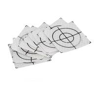 Marhynchus 50pcs Reflective Survey Targets 60X60mm Self-Adhesive Reflector Stickers for Total Station Up to 1300m Measurement Range (5 * 5cm)