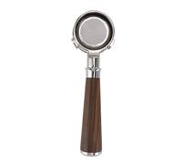 Marhynchus 58mm Bottomless Portafilter Coffee Filter Basket Portafilter 3 Ears Stainless Steel with Solid Wood Handle for Barsetto Coffee Machine (Black Rosewood)