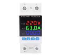 Marhynchus 63A AC Electricity Meter Digital Power Meter Energy Monitor for Distribution Box CNC Machine Tools Home Use