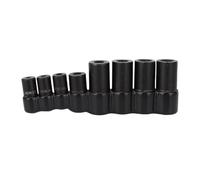 Marhynchus 70500 Tap Socket Set, Alloy Steel Tap Socket Adapter with Storage Rack for Standard 1/4 3/8 Inch Drive Integer Fractional NPT Taps