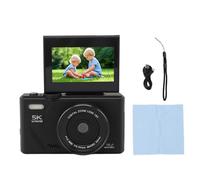 Marhynchus 75MP 5K Digital Camera 18X Optical Zoom Mirrorless Video Camera with High Speed Autofocus & Stabilization for Travel Photography (Black)