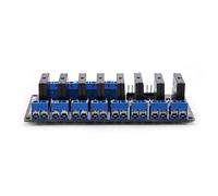 Marhynchus 8 Channel Solid State Relay Module 5V 2A Low Level | DC-AC SSR Board with , 8-Way Control for PLC Automation, 5V Logic Compatible, Compact Stable Switching