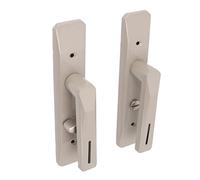 Marhynchus A Rectangular Privacy Door Handle Elegant Safety Design Easy to Install for The Bedroom Office, Iron Stainless Steel, Including 2 Doors (#1)